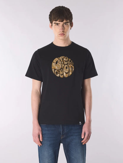 Pretty Green Hermosa Paisley Logo T-Shirt Black