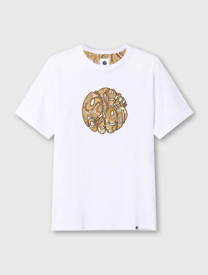 Pretty Green Hermosa Paisley Logo T-Shirt White
