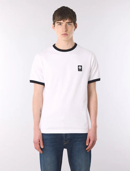 Pretty Green Melrose Ringer T-Shirt White