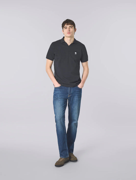 Pretty Green Resonance Solid Colour Polo Shirt Black