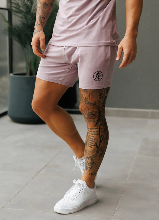 Gym King Pro Logo V2 Short Lilac Smoke