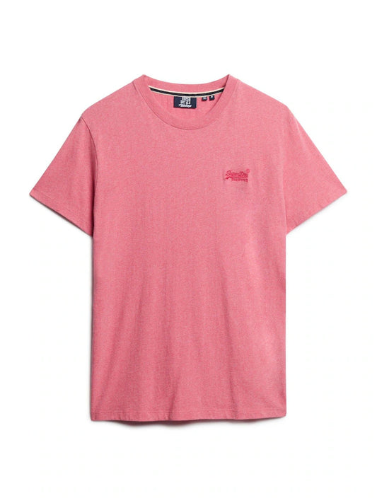Superdry Essential Logo Embroidered T-Shirt Punch Pink Marl*