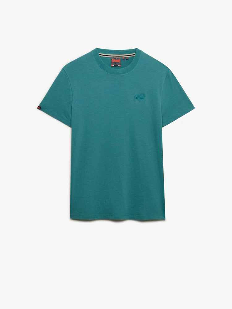 Superdry Essential Logo Embroidered T-Shirt Teal*