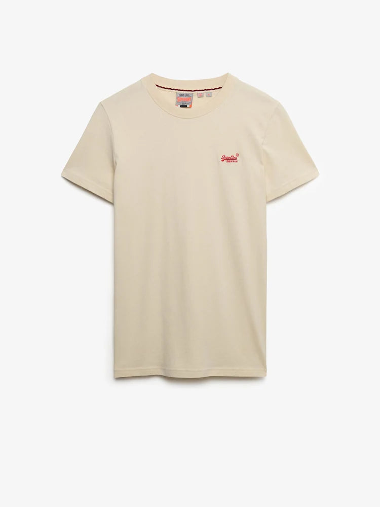 Superdry Essential Logo Embroidered T-Shirt Birch/Red*