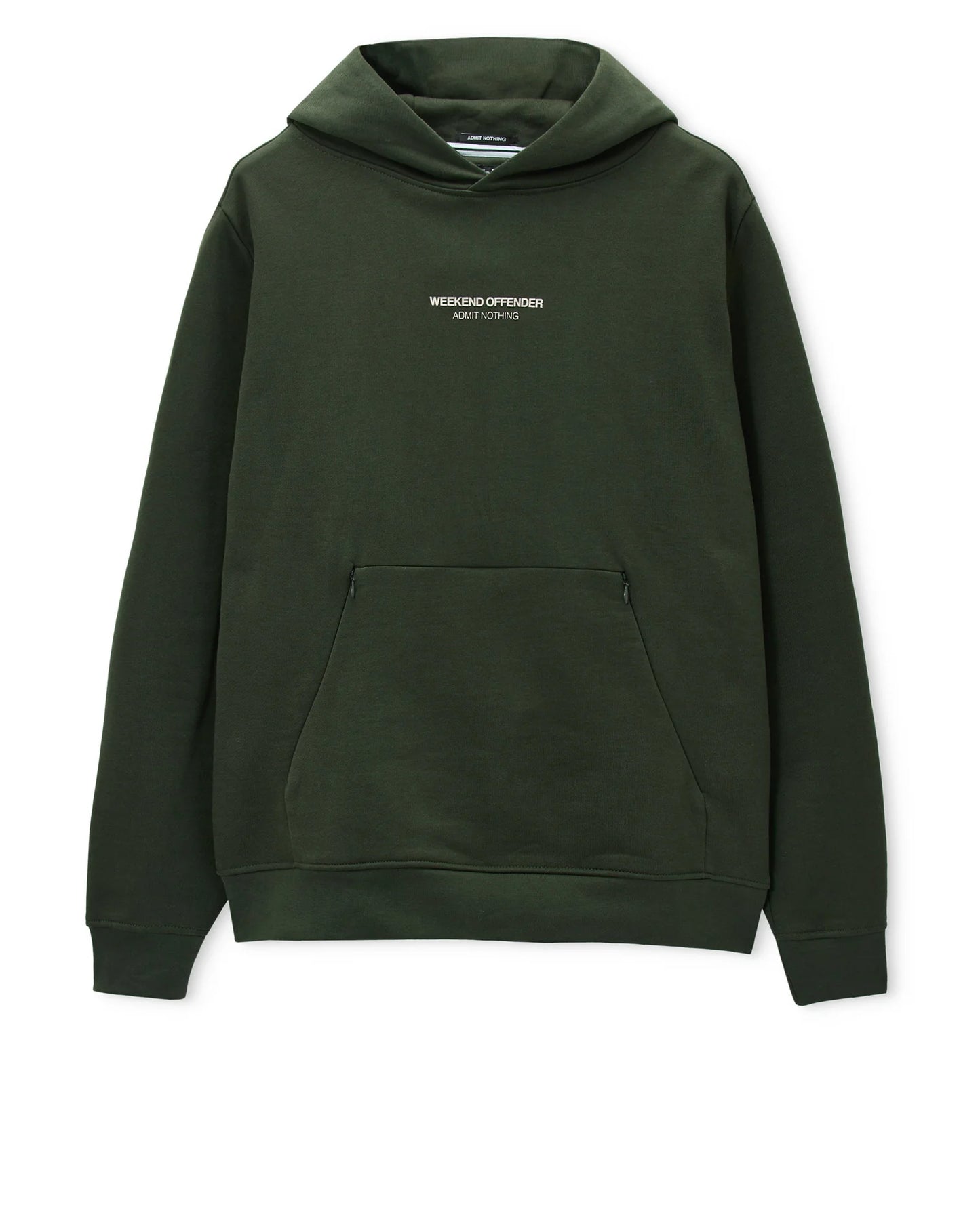 Weekend Offender Cobain Hoodie Black Forest Green/Calcium
