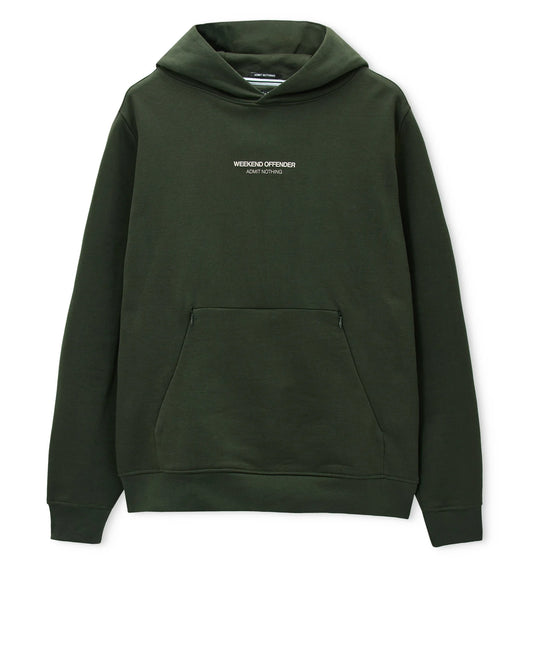 Weekend Offender Cobain Hoodie Black Forest Green/Calcium