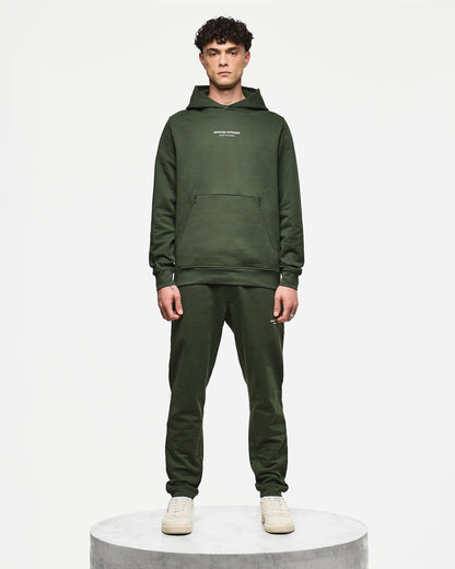 Weekend Offender Cobain Hoodie Black Forest Green/Calcium