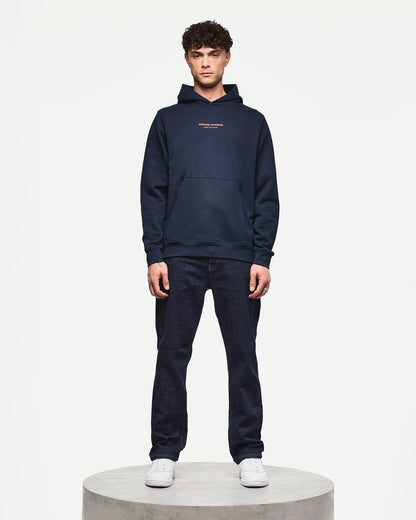 Weekend Offender Cobain Hoodie Navy/Sunset Orange
