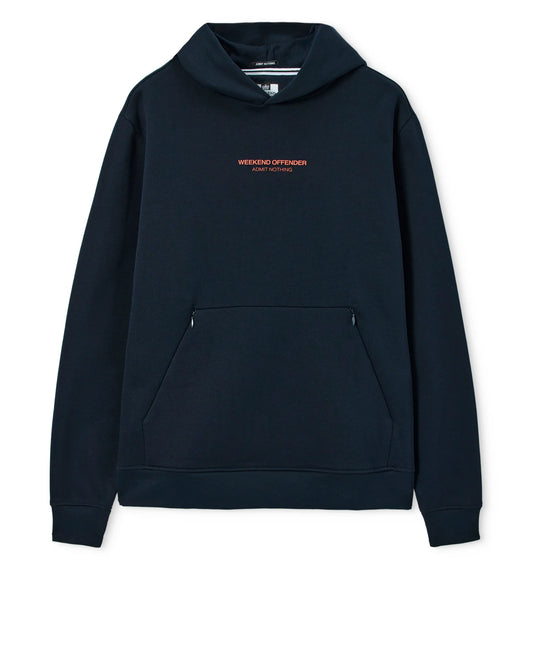 Weekend Offender Cobain Hoodie Navy/Sunset Orange