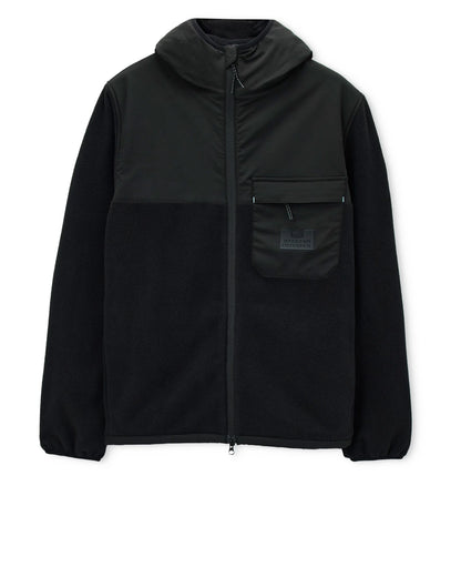 Weekend Offender Frusciante Polar Fleece Hoodie Black