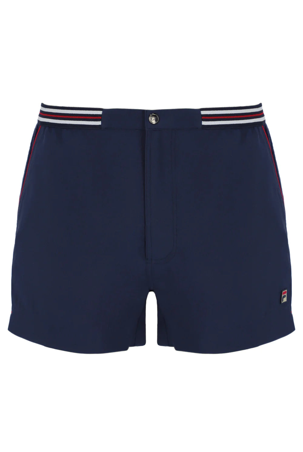 FILA Hightide 4 Terry Pocket Stripe Shorts Navy/Navy/Red