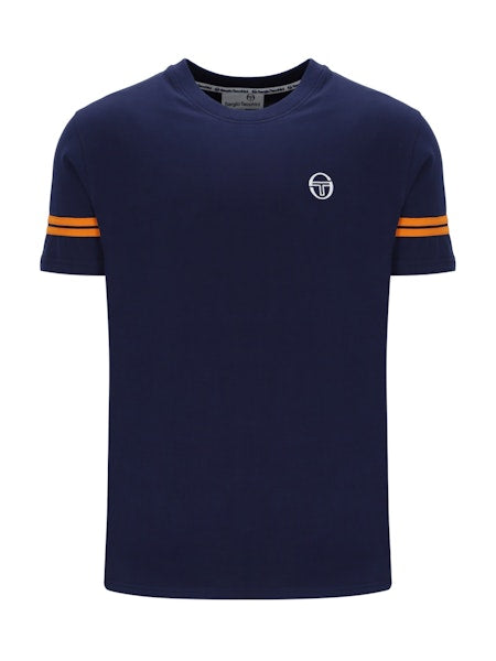 Sergio Tacchini Grello T-Shirt Maritime Blue/Orange Pepper