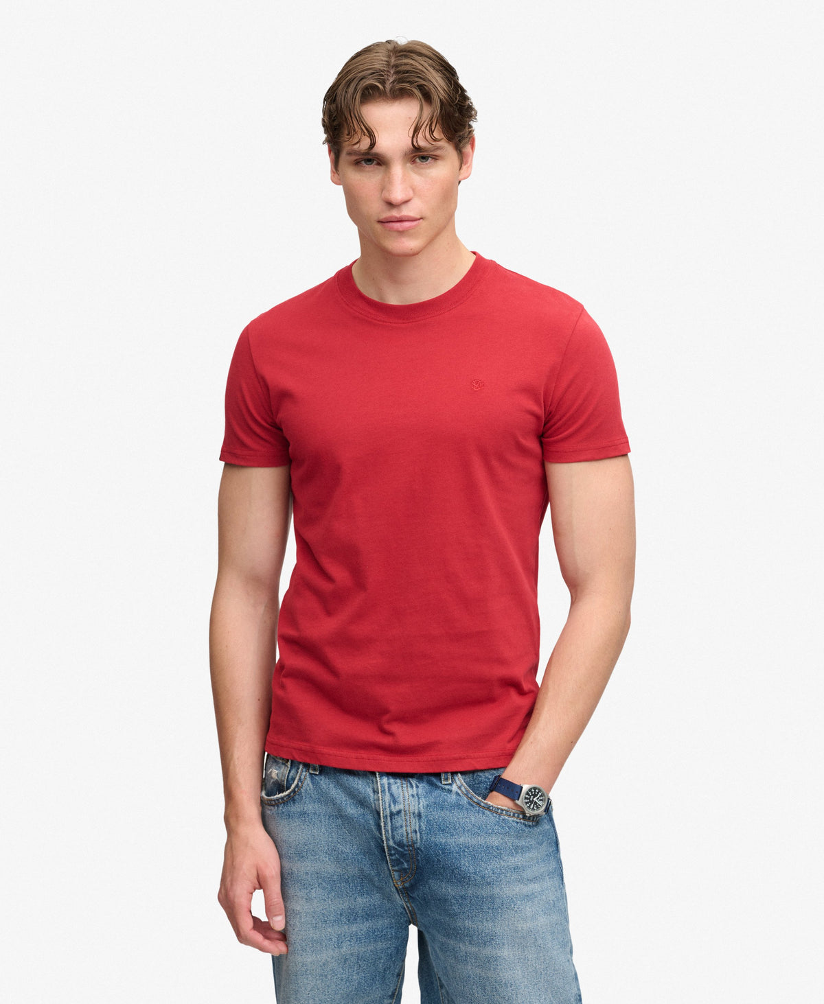 Superdry Essential Logo Embroidered T-shirt Expedition Red