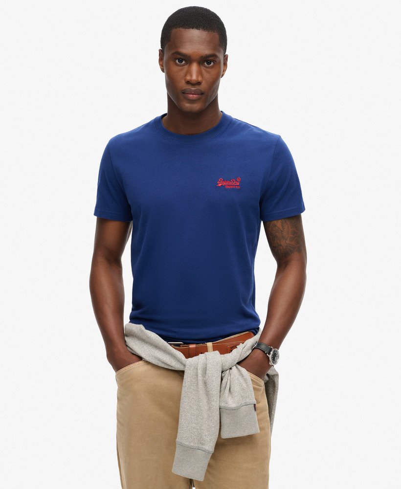 Superdry Essential Logo Embroidered T-Shirt Supermarine Navy
