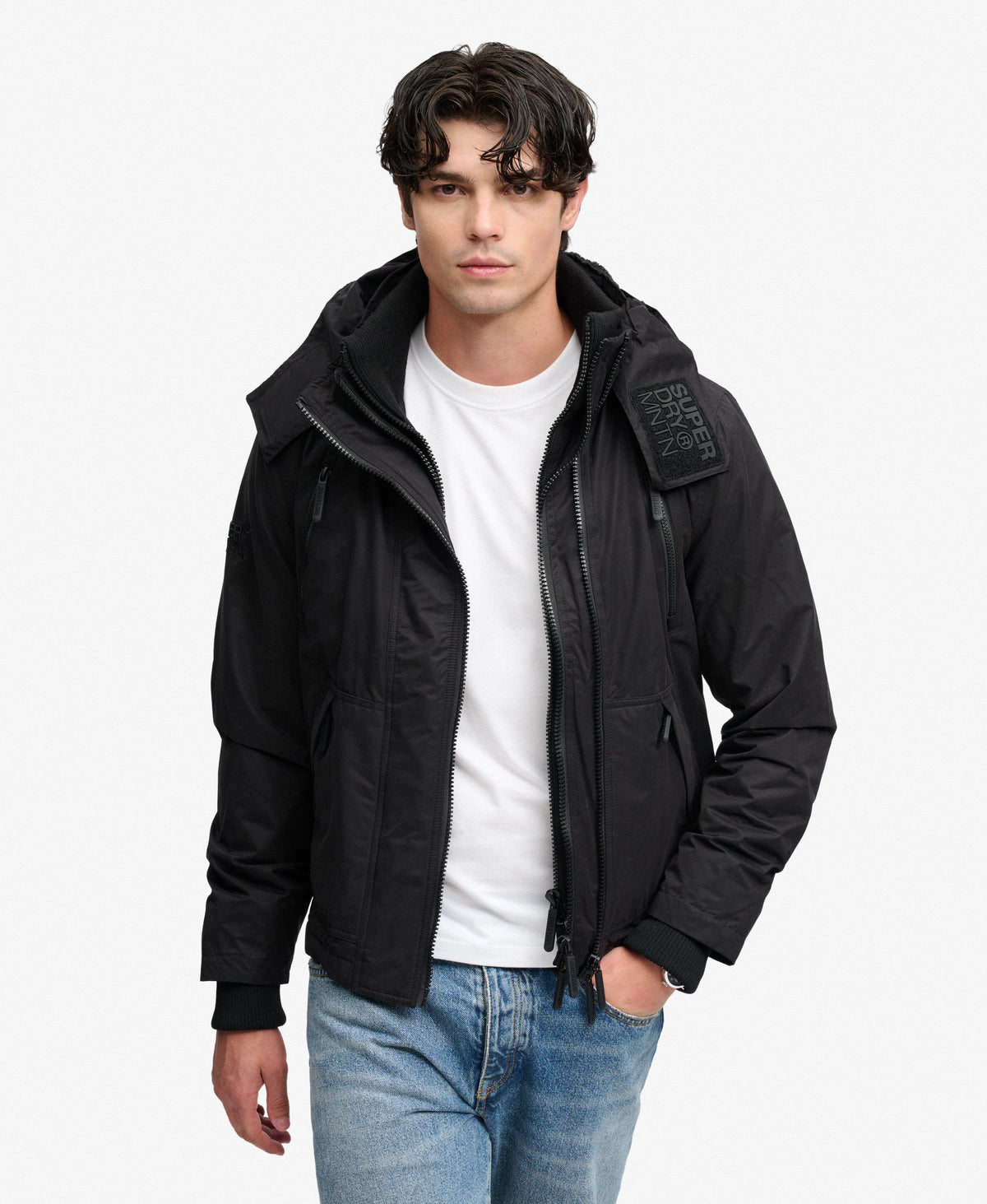 Superdry Hooded MF Arctic Windcheater Black