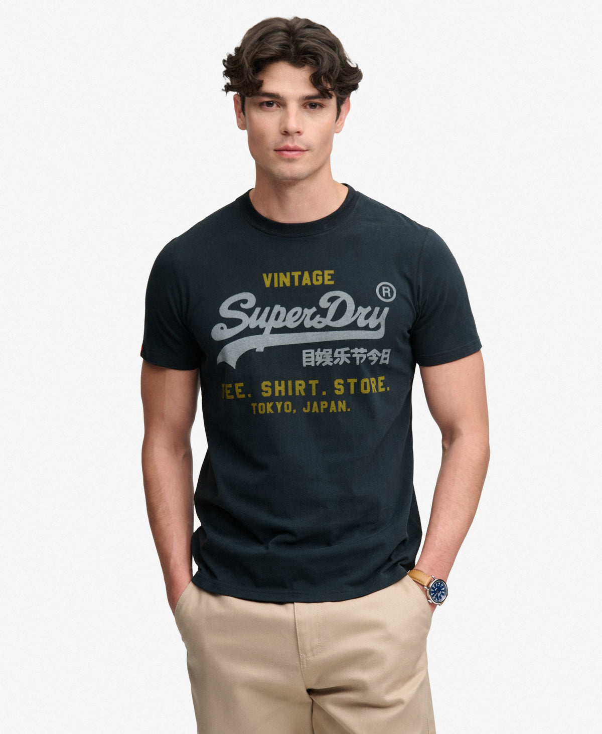 Superdry VL Heritage Relaxed T-shirt Eclipse Navy