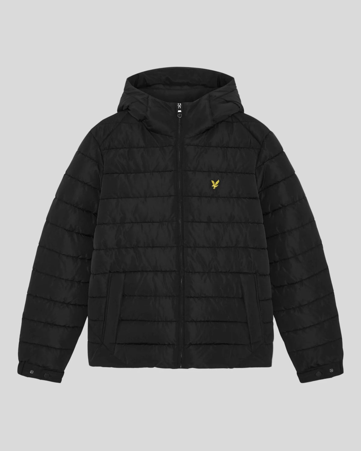 Lyle & Scott Hooded Quilted Jacket Jet Black