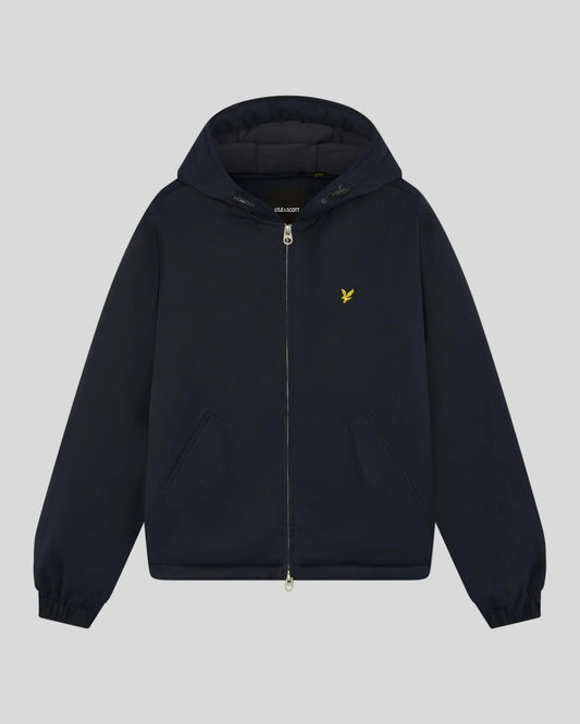 Lyle & Scott Padded Hooded Zip Through Jacket Dark Navy