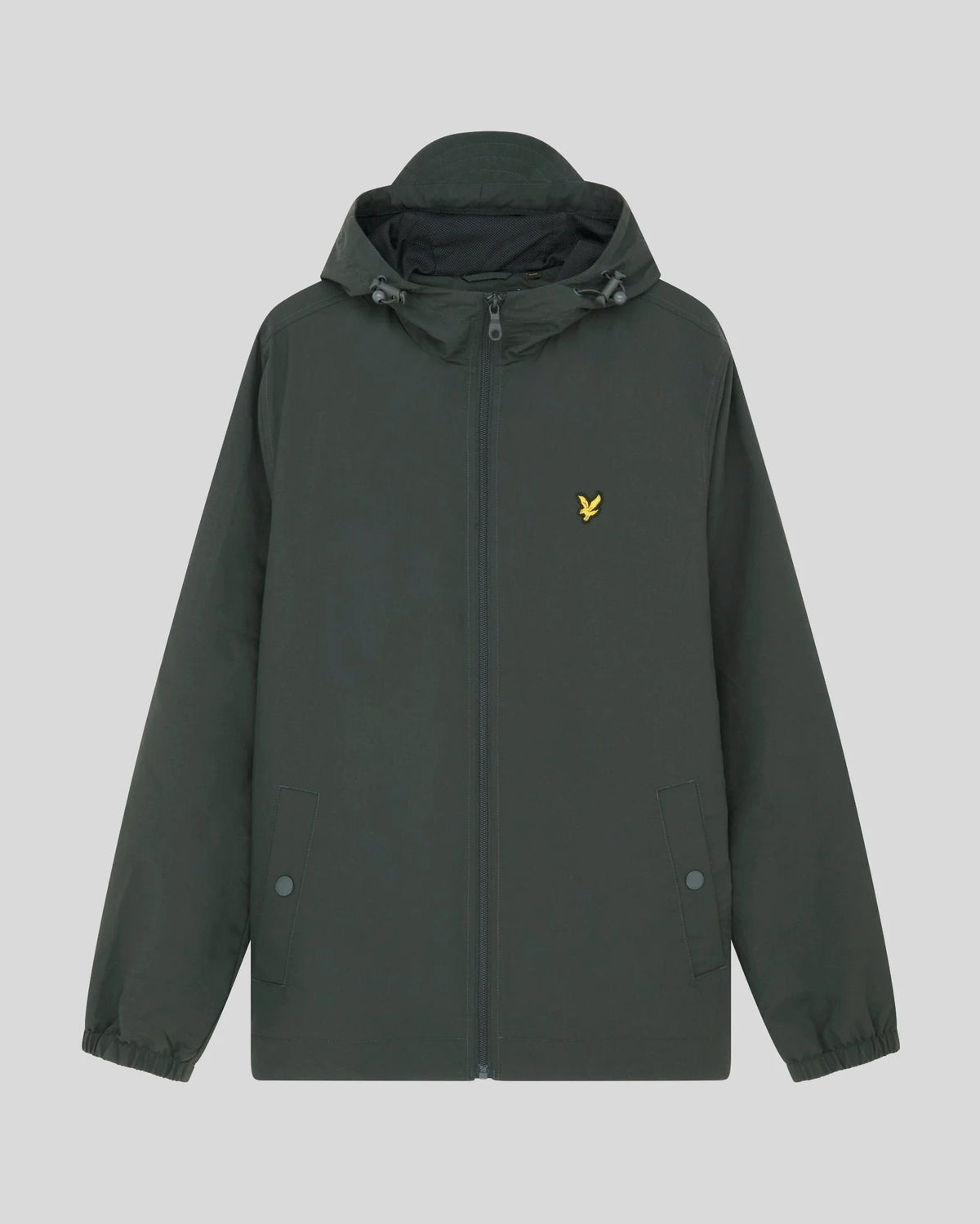 Lyle & Scott Zip Through Hooded Jacket Gunmetal