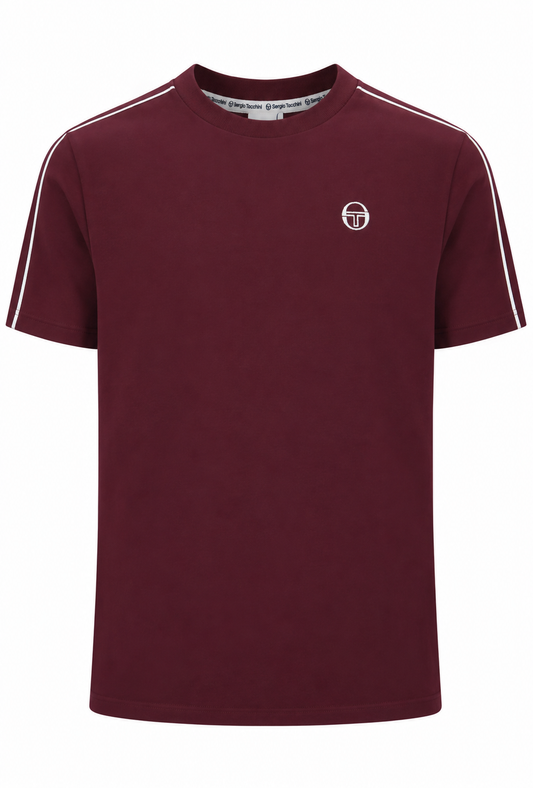 Sergio Tacchini Santis Raised Logo T-Shirt Fig/Gardenia