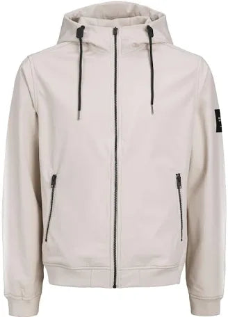 Jack & Jones JJebasic Softshell Hood Jacket Moonbeam