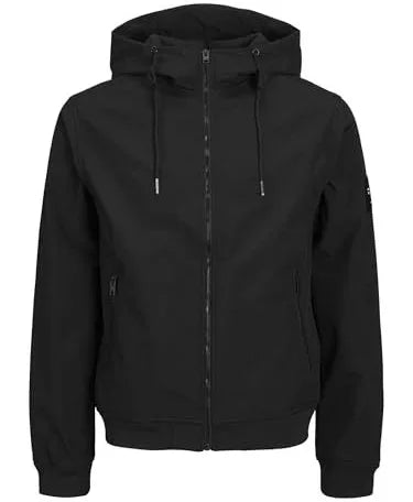 Jack & Jones JJebasic Softshell Hood Jacket Black