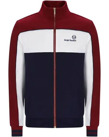 Sergio Tacchini Spiga Track Top Merlot/Gardenia/Maritime Blue
