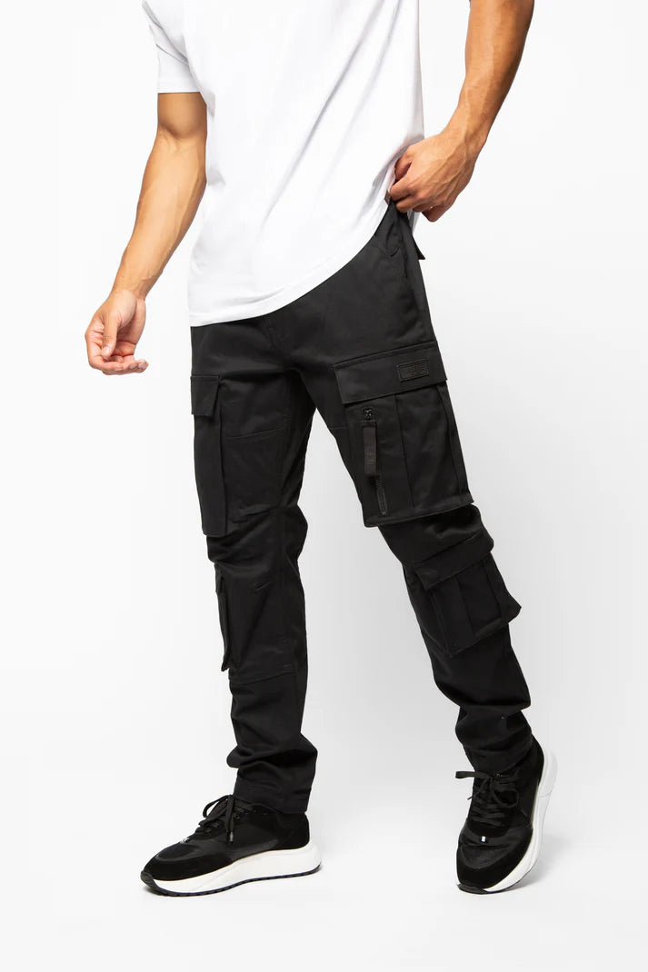 Valere Milano Carrico Cargo Pants Black