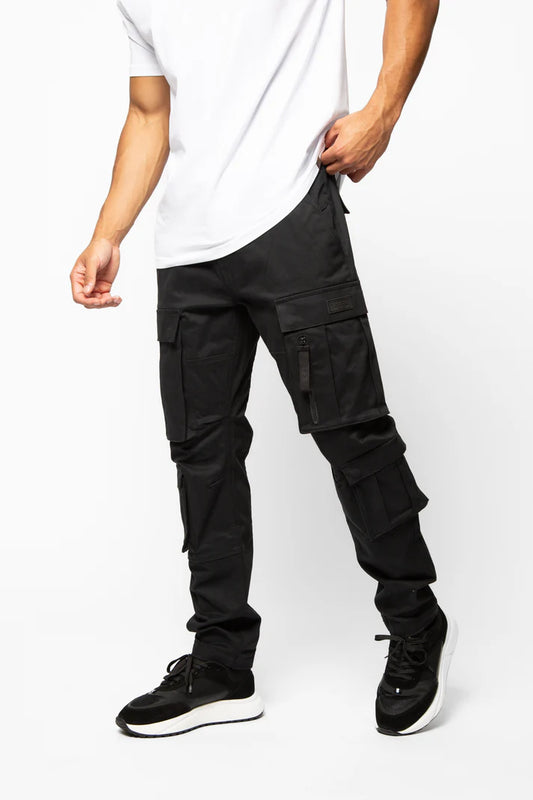 Valere Milano Carrico Cargo Pants Black