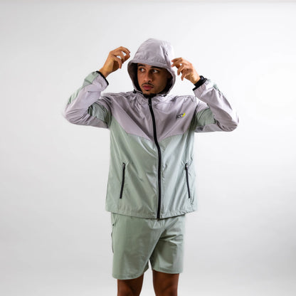 ATX Boulder Track Jacket Grey/Green