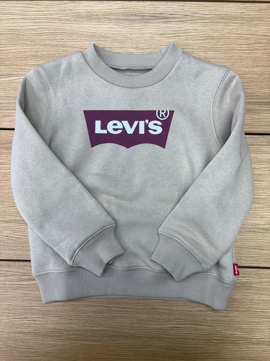 Levis Infant Large Logo Sweatshirt White Pepper