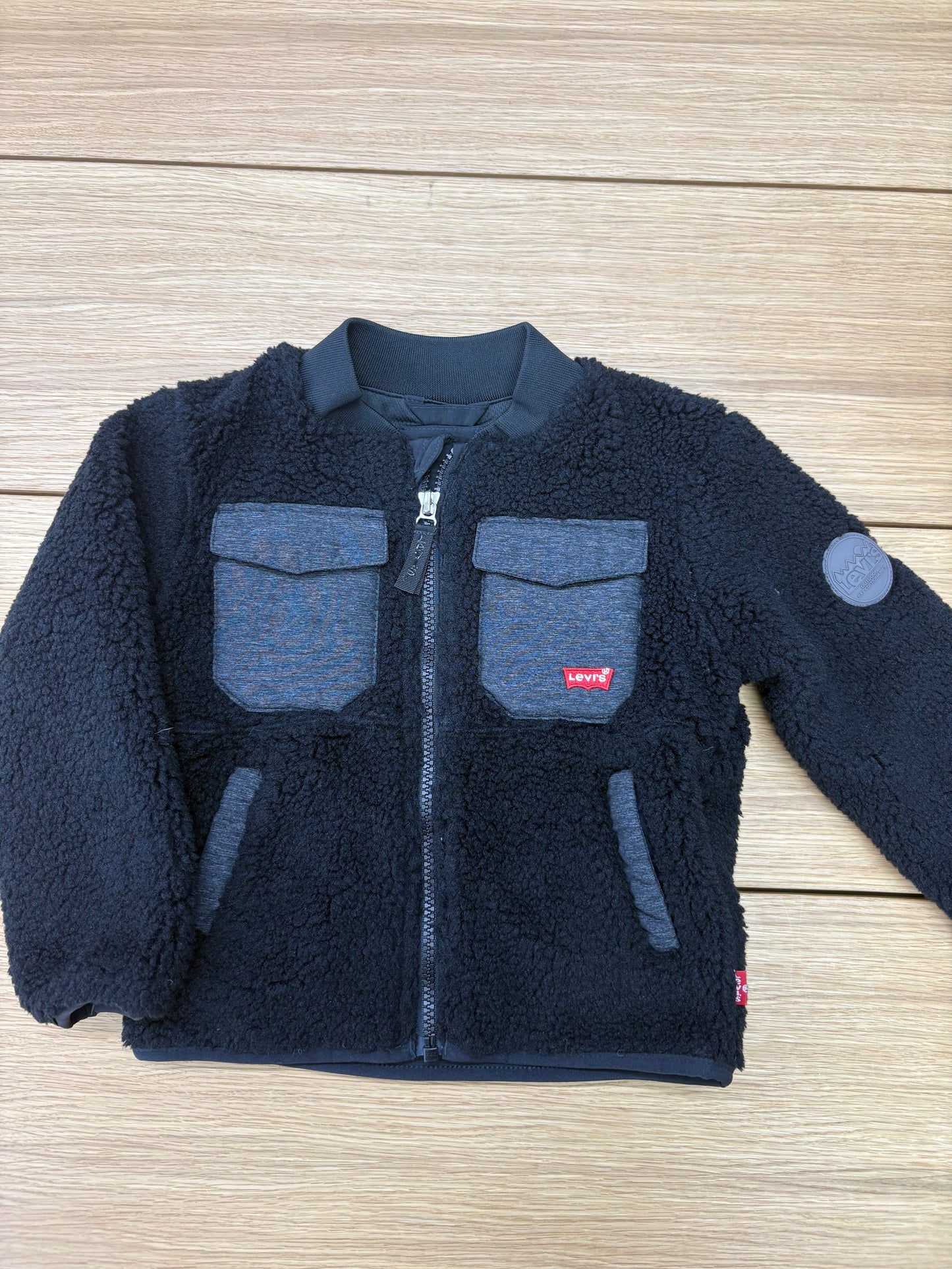 Levis Infant Teddy Coat Jet Black