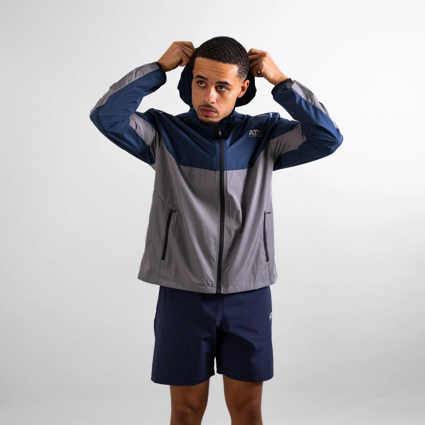 ATX Boulder Track Jacket Navy/Dark Grey