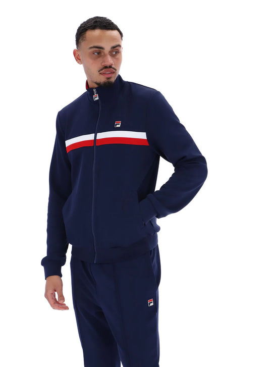 FILA Jason Colour Block Track Jacket Navy/Red/White