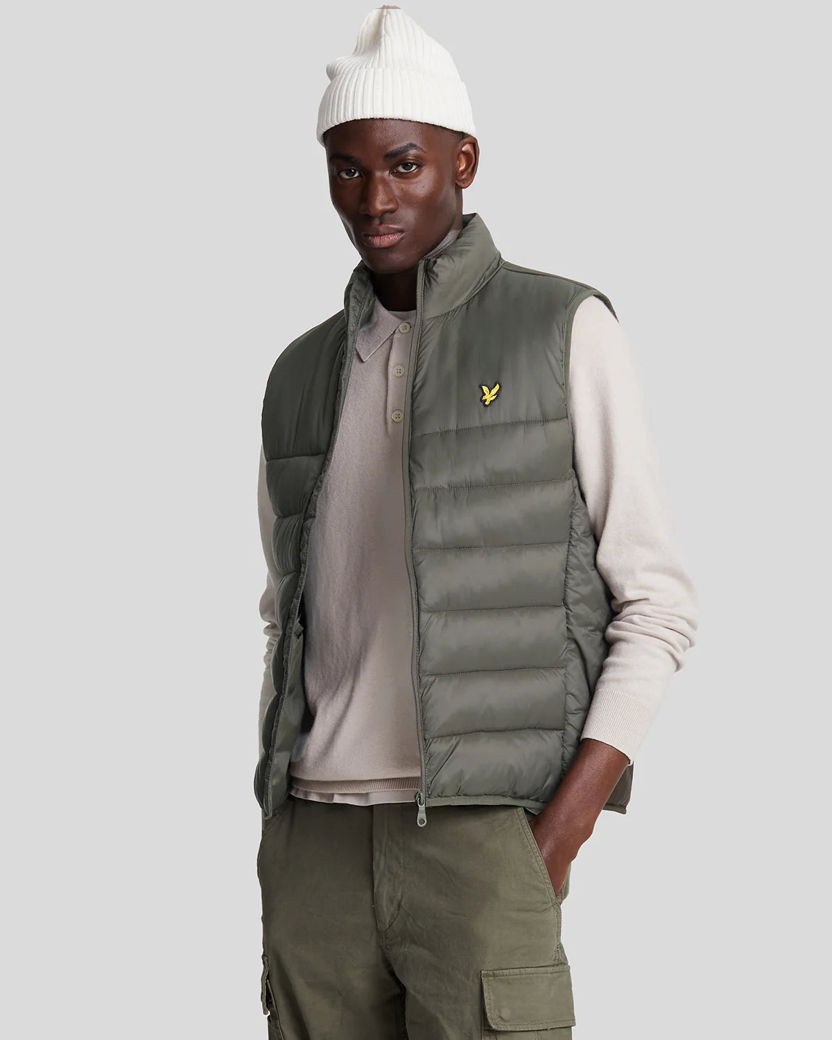 Lyle & Scott Wadded Gilet Olive