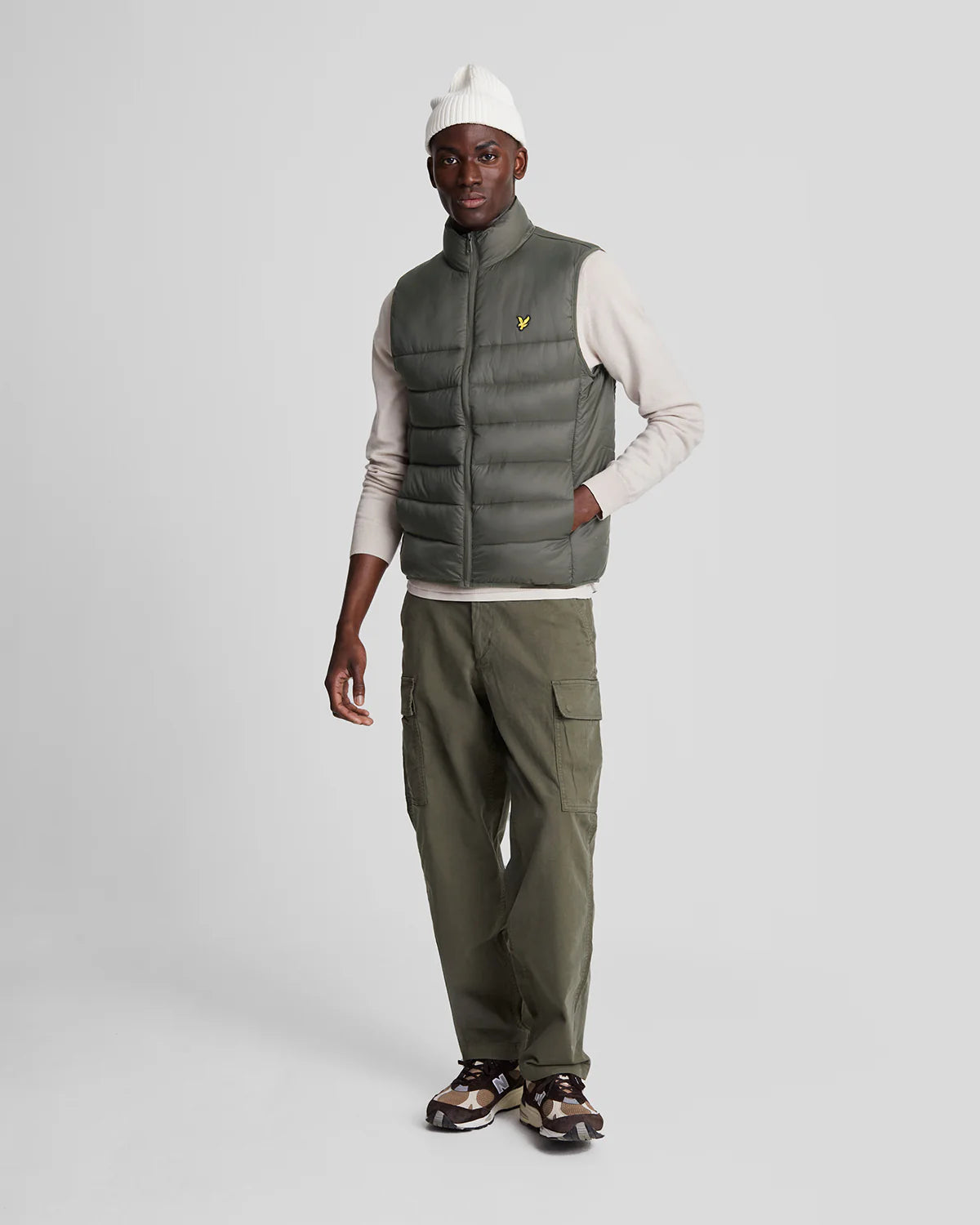 Lyle & Scott Wadded Gilet Olive