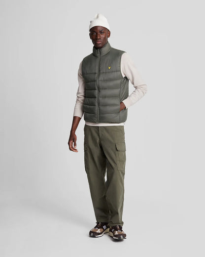 Lyle & Scott Wadded Gilet Olive