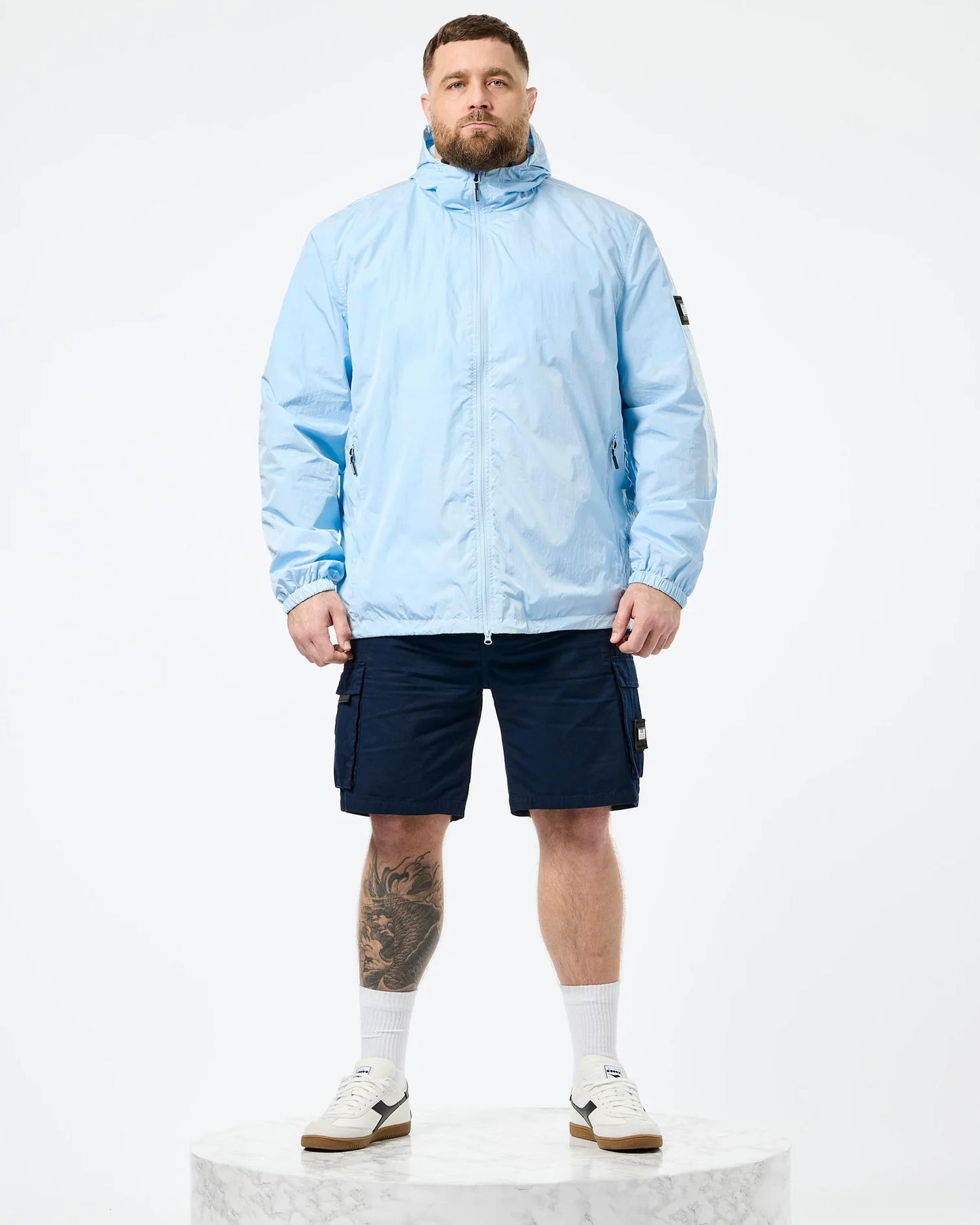 Weekend Offender Plus Size Technician Jacket Ocean Wave