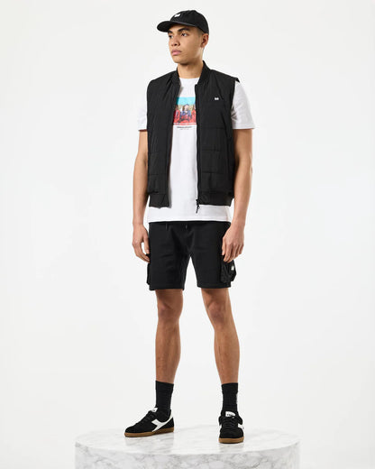 Weekend Offender Saharun Lightweight Quilted Gilet Black