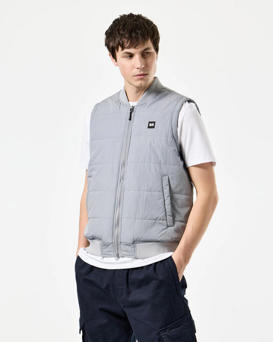 Weekend Offender Saharun Lightweight Quilted Gilet Smokey