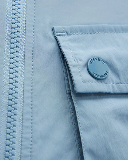 Weekend Offender Temara Technical Windbreaker Jacket Blue Tourmaline