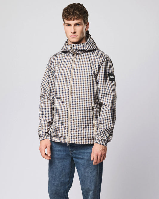 Weekend Offender Campania Windbreaker Jacket Mid House Check