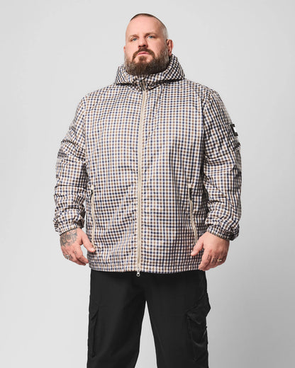 Weekend Offender Plus Size Campania Windbreaker Jacket Mid House Check