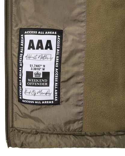 Weekend Offender Technician Fleece Lined Jacket Tobacco Brown