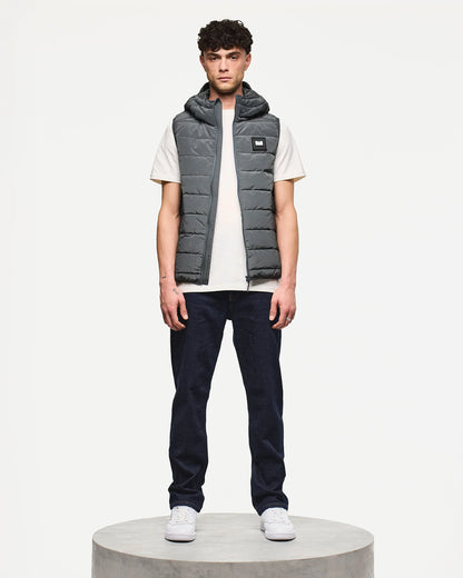 Weekend Offender Toronto Hooded Gilet Cyclone Grey