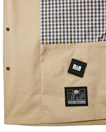 Weekend Offender Whitehouse Mac Jacket Stone/House Check