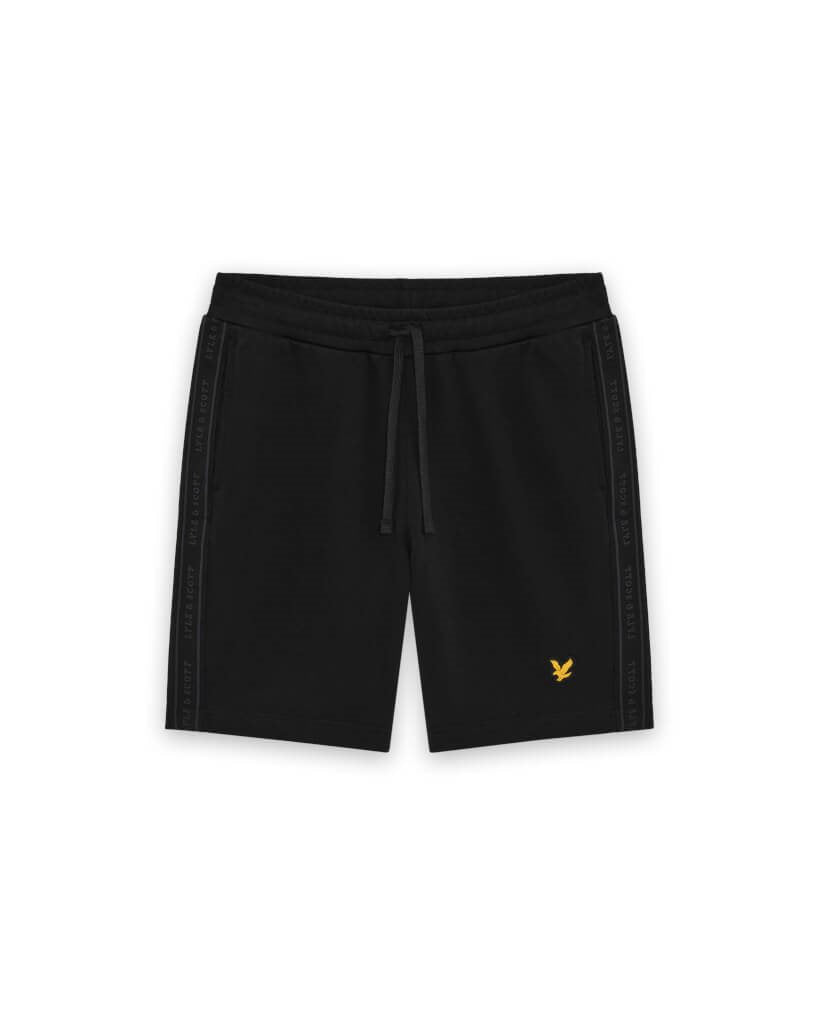 Lyle & Scott Jacquard Tape Shorts Jet Black