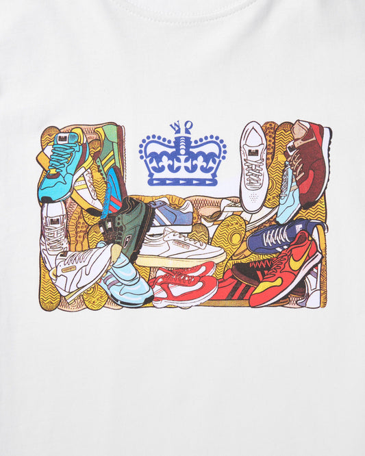 Weekend Offender Kids D'arblay Graphic T-Shirt White