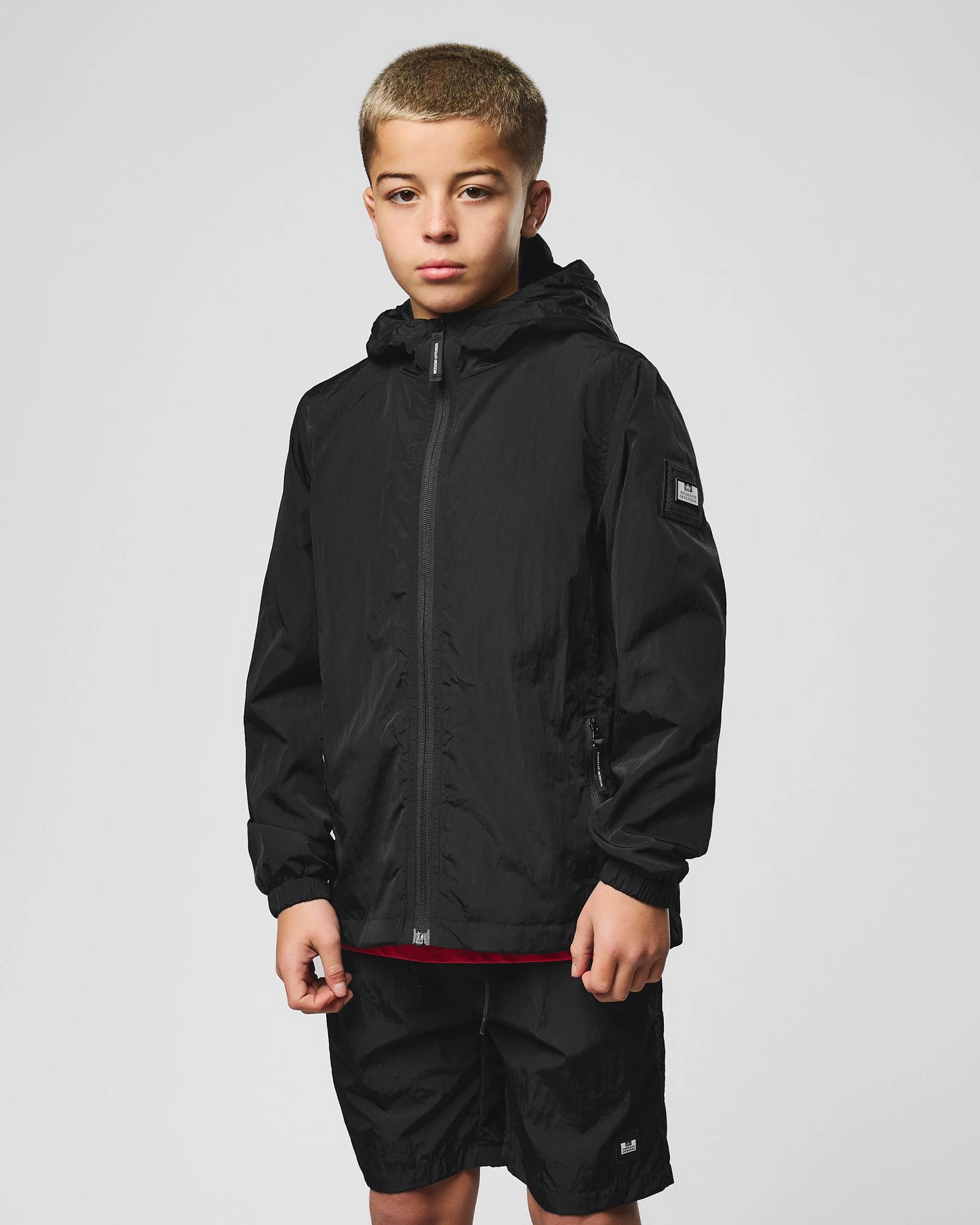 Weekend Offender Kids Technician Mesh Lined Jacket Black