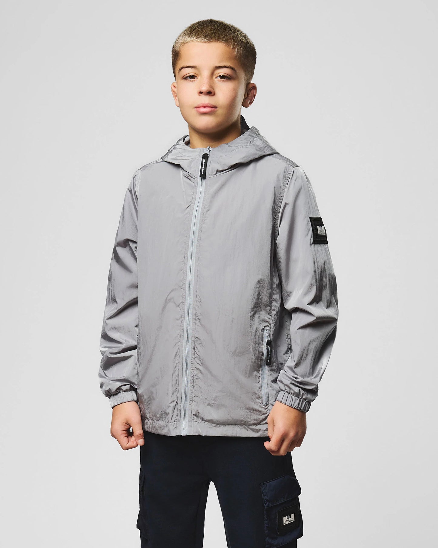 Weekend Offender Kids Technician Mesh Lined Jacket Smokey